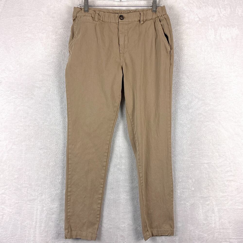 Cove USA Pants Mens 30 Beige Pull On Chino Outdoor Hiking Beach Preppy
